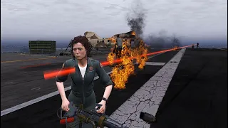 GTA 5 Ellen Ripley kills Aliens