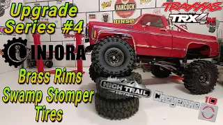 Installing Injora Brass Rims and 63mm Tires Traxxas Trx4M High Trail upgrade series #4