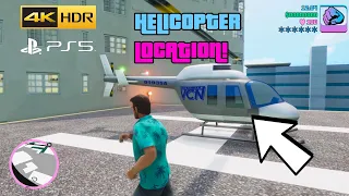 HOW TO FIND A HELICOPTER on GTA: Vice City – The Definitive Edition - 4K60FPS on PS5 Gameplay