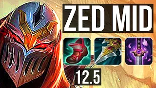 ZED vs VEX (MID) (DEFEAT) | 3.2M mastery, 7 solo kills, 900+ games, Godlike | NA Challenger | 12.5