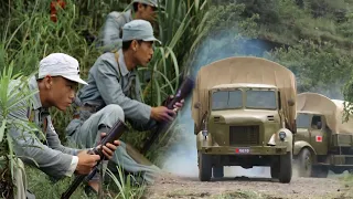 日軍利用兩卡車物資設伏，卻不料關鍵時刻偽軍逃跑，日軍慘了！【抗日】