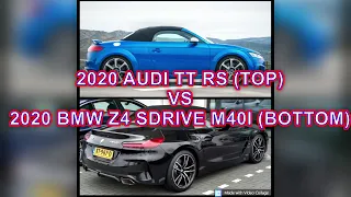 2020 Audi TT RS vs 2020 BMW Z4 sDrive M40i - Comparison on Paper - Car Battles