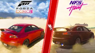 Forza Horizon 5 vs Need for Speed Heat | Direct comparison! Attention to Detail & Graphics!