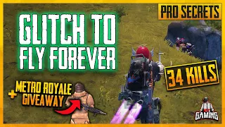 Glitch To Fly Forever in Power Armor - 34 Kills in Power Armor PUBG Mobile + Metro Royale Giveaway