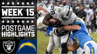 Raiders vs. Chargers | NFL Week 15 Game Highlights