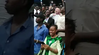 Nigerian community celebrating D'Tigress' win. #AfroBasketWomen #Kigali #Rwanda. #Nigeria