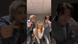 SABRINA CARPENTER DOING THE "NONSENSE CHALLENGE" WITH JAKE AND SUNGHOON