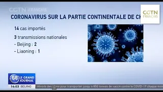 La partie continentale de Chine signale 17 nouveaux cas de coronavirus, dont 3 transmis localement
