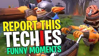 Report this Techies - DotA 2 Funny Moments