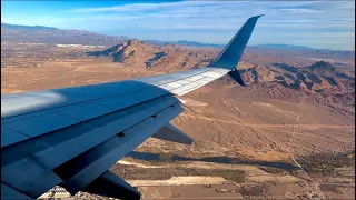 Delta Boeing 737-900ER Scenic Approach & Landing at Las Vegas Harry Reid International Airport (LAS)