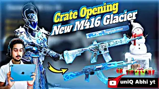 Glacier M416 And Akm Crate Opening 😋M416 And🥰 AKM Glacier 😘Comeback in BGMI#bgmi #crate #opening ..