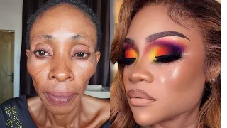 UNBELIEVABLE😳👉Bomb💣🔥😱Bridal Gele And Makeup Transformation💄Makeup Tutorial