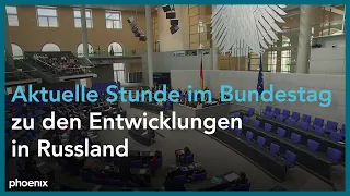 Aktuelle Stunde auf Antrag der Grünen zu den Vorgängen in Russland