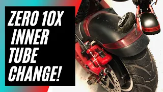 ZERO 10 X - E- scooter inner tube change!