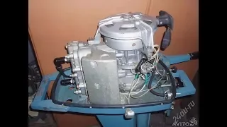 Новый лодочный мотор Вихрь-М 25 л.с. пролежал в гараже около 40 лет