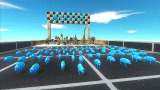 CHASE SPEED RACE TO EAT AN AVATAR PIG • Animal Revolt Battle Simulator