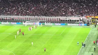 Gol di Mancini live a San Siro -andata quarti di finale Europa League