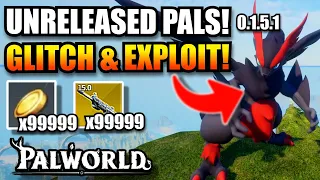 UNRELEASED PALS in Palworld 0.1.5.1! 😱 PLUS CRAZY GOLD COIN & XP GLITCH!