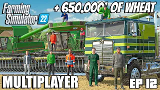 HARVESTING and TRANSPORTING 650.000l of WHEAT🌾🚛  | Community Multiplayer | Farming Simulator 22