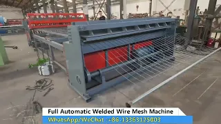 2.5m width, 100X100mm mesh size, wire diameter 3-6mm ,wire mesh welding machine is testing