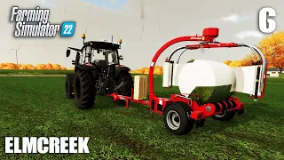 SILAGE Bales Wrapping | Industrializing Elmcreek | FS22 Timelapse | Ep6