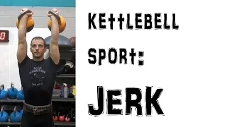 Kettlebell sport: jerk technique demonstration by Denis Vasiliev