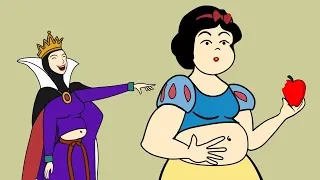 Disney princess Snow White AS CHUBBY  - Funny Animation