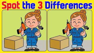 【Spot the 3 Differences】 Can You Spot the Differences? Try Our Beginner's Game! 🤓💪