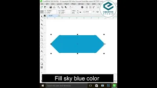 Create two side Arrow shape in corel draw using smart fill tool !! With English subtitles