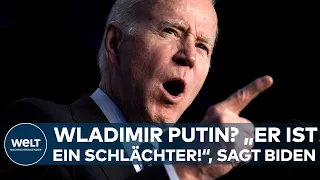 JOE BIDEN: Wladimir Putin? "Er ist ein Schlächter!" I WELT News