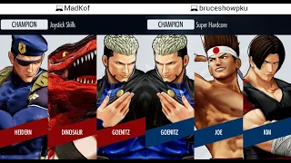 KOF XV 🔥 MadKof (Goenitz/Dinosaur/Heidern) vs bruceshowpku (Sylvie/IORI/B.Jenet) 🔥 Steam