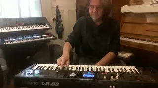 Jamming with the looper function on the Roland VR-09