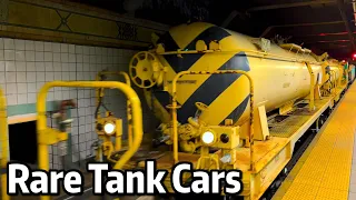 ⁴ᴷ⁶⁰ NYC Subway Tank Cars being Transferred from 38th Street Yard to 207th Street Yard