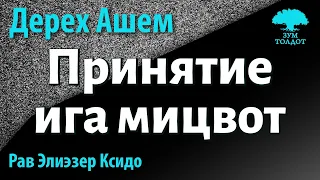 [51 часть] Принятие ига мицвот. Дерех Ашем. Рав Элиэзер Ксидо