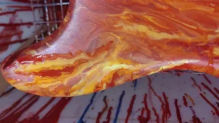 Fire guitar - hand painting