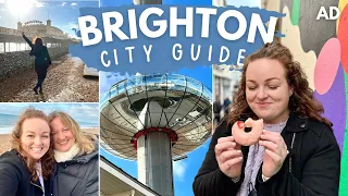 BRIGHTON TRAVEL VLOG 🎡 exploring the lanes, brighton pier, best food & i360 • city guide tour AD