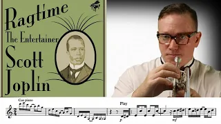 TRUMPET SOLO "The Entertainer" by Scott Joplin featuring KURT THOMPSON (sheet music and play along)