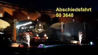 Abschiedsfahrt 50 3648, Ein letztes Mal Volldampf - Dampfrundfahrt um Chemnitz am 29.10.2023