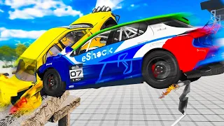 ПОГОНЯ С ТРЮКАМИ | Угарные погони в BeamNG.Drive