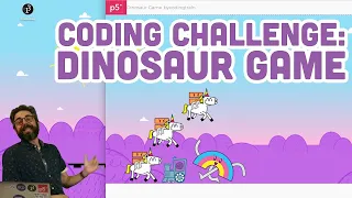 Coding Challenge #147: Chrome Dinosaur Game (with Speech Commands machine learning model!)