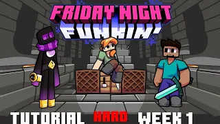 Friday Night Funkin' - Steve + Alex VS Enderman Dad (Edición Minecraft) [FNF MOD/ Difícil]