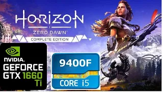 Horizon Zero Dawn GTX 1660 Ti + i5 9400F FPS Test - 1080p all settings