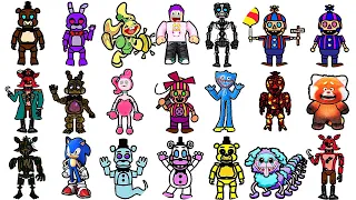 UNLOCKING SECRET ROBLOX FIVE NIGHTS AT FREDDY'S SECURITY BREACH MORPHS!? (FIND THE ANIMATRONICS!)