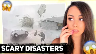 Scariest Natural Disasters Caught On Camera ! | Bunnymon REACTS