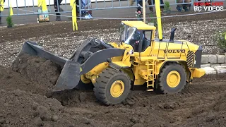 GIGANTIC XXXL 120KG MODEL DOZER VOLVO L350S WHEEL LOADER / POWERFUL RC MACHINE AT WORK