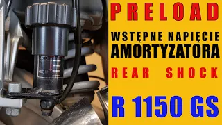 BMW 1150 GS how to repair a shock absorber How to adjust a shock absorber How to top up oil