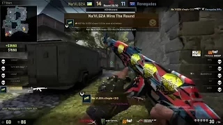 NaVi s1mple Clutch 1v5 Ace vs Renegades - Dreamhack Malmo 2017