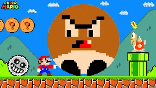 Super Mario Bros. but everything Mario Touches Turns to CIRCLE!...