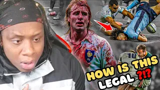 American Reacts to HARDEST HITS You Will Ever See | Rugby Is For BEASTS | Big Hits, Bump Offs