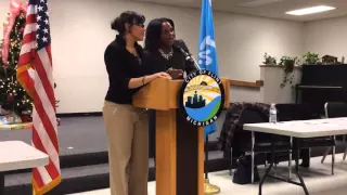 Flint City Administrator Natasha Henderson speaks about new water testing